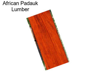 African Padauk Lumber