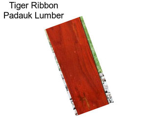 Tiger Ribbon Padauk Lumber