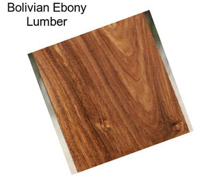 Bolivian Ebony Lumber