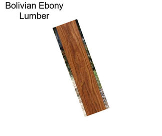 Bolivian Ebony Lumber