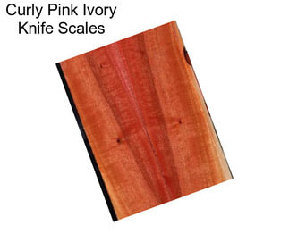 Curly Pink Ivory Knife Scales
