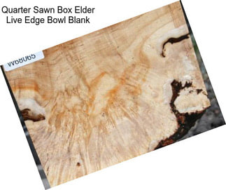 Quarter Sawn Box Elder Live Edge Bowl Blank