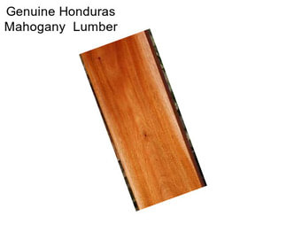 Genuine Honduras Mahogany  Lumber