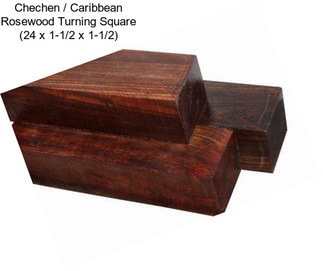 Chechen / Caribbean Rosewood Turning Square (24\