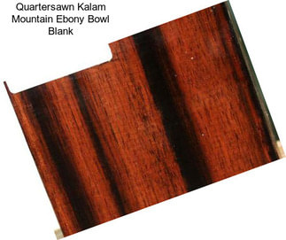 Quartersawn Kalam Mountain Ebony Bowl Blank