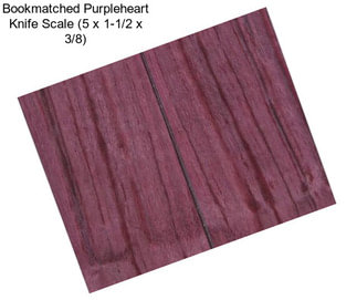 Bookmatched Purpleheart Knife Scale (5\