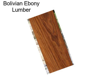 Bolivian Ebony Lumber