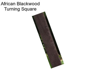 African Blackwood Turning Square