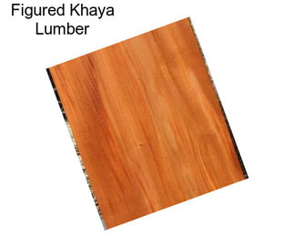 Figured Khaya Lumber