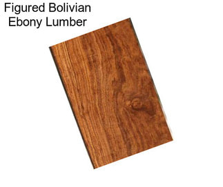 Figured Bolivian Ebony Lumber