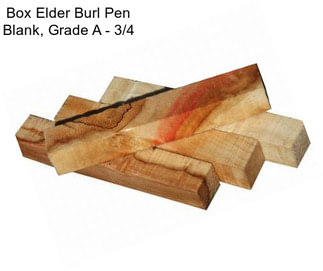 Box Elder Burl Pen Blank, Grade A - 3/4\