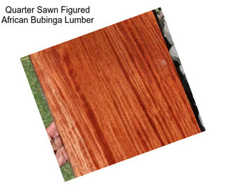 Quarter Sawn Figured African Bubinga Lumber