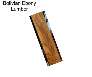 Bolivian Ebony Lumber