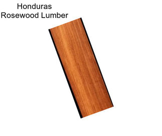 Honduras Rosewood Lumber