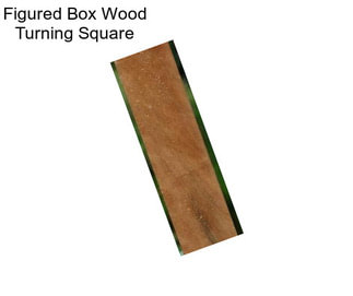 Figured Box Wood Turning Square
