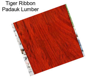 Tiger Ribbon Padauk Lumber