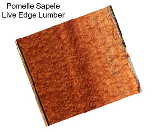 Pomelle Sapele Live Edge Lumber