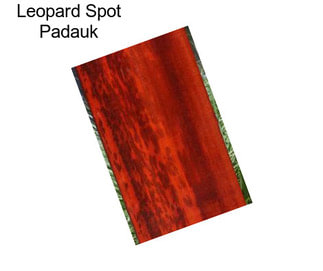 Leopard Spot Padauk