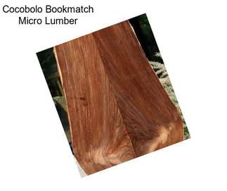 Cocobolo Bookmatch Micro Lumber
