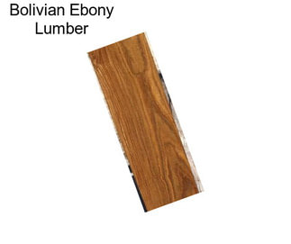 Bolivian Ebony Lumber