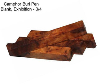 Camphor Burl Pen Blank, Exhibition - 3/4\