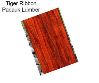 Tiger Ribbon Padauk Lumber