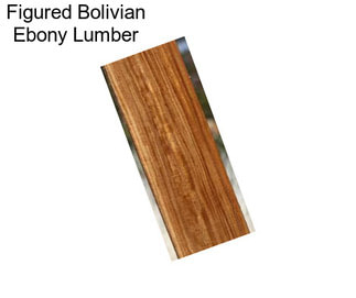 Figured Bolivian Ebony Lumber