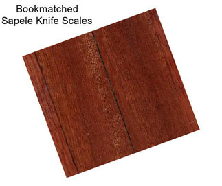 Bookmatched Sapele Knife Scales
