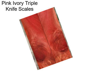 Pink Ivory Triple Knife Scales