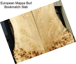 European Mappa Burl Bookmatch Slab