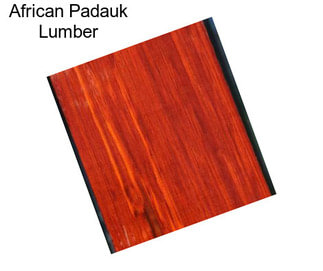 African Padauk Lumber