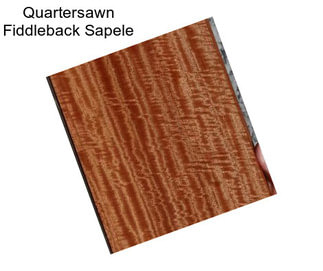 Quartersawn Fiddleback Sapele