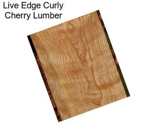 Live Edge Curly Cherry Lumber