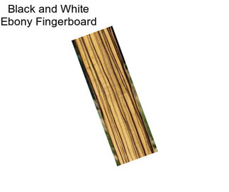 Black and White Ebony Fingerboard