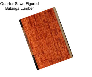 Quarter Sawn Figured Bubinga Lumber