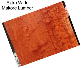 Extra Wide Makore Lumber