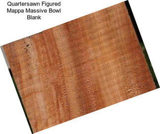 Quartersawn Figured Mappa Massive Bowl Blank