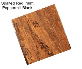 Spalted Red Palm Peppermill Blank