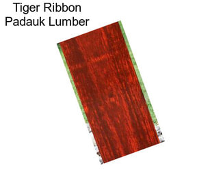 Tiger Ribbon Padauk Lumber