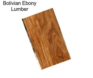 Bolivian Ebony Lumber