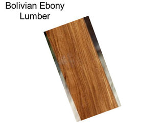 Bolivian Ebony Lumber