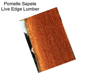 Pomelle Sapele Live Edge Lumber