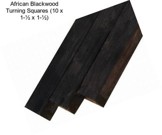 African Blackwood Turning Squares (10\