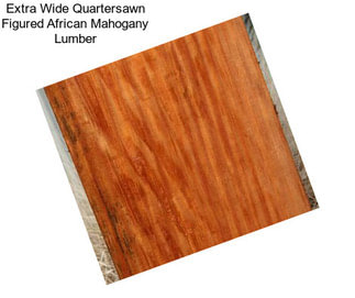 Extra Wide Quartersawn Figured African Mahogany Lumber