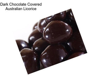 Dark Chocolate Covered Australian Licorice