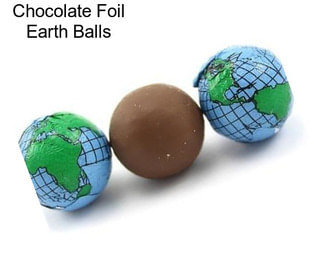 Chocolate Foil Earth Balls