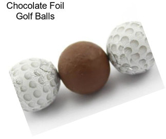 Chocolate Foil Golf Balls