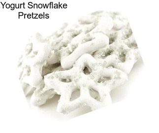 Yogurt Snowflake Pretzels