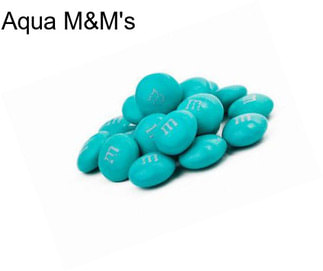 Aqua M&M\'s