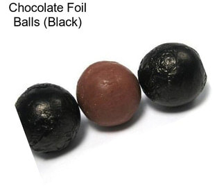 Chocolate Foil Balls (Black)